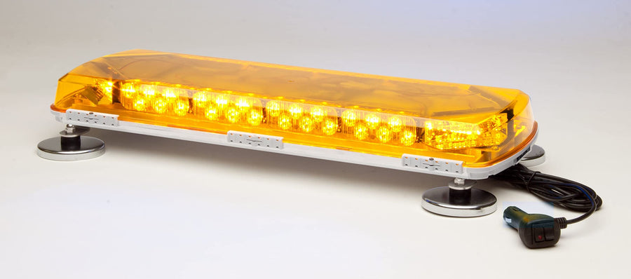 Whelen Century Series MC23MF Mini Lightbar 23" Split Amber/White Magnetic Mount