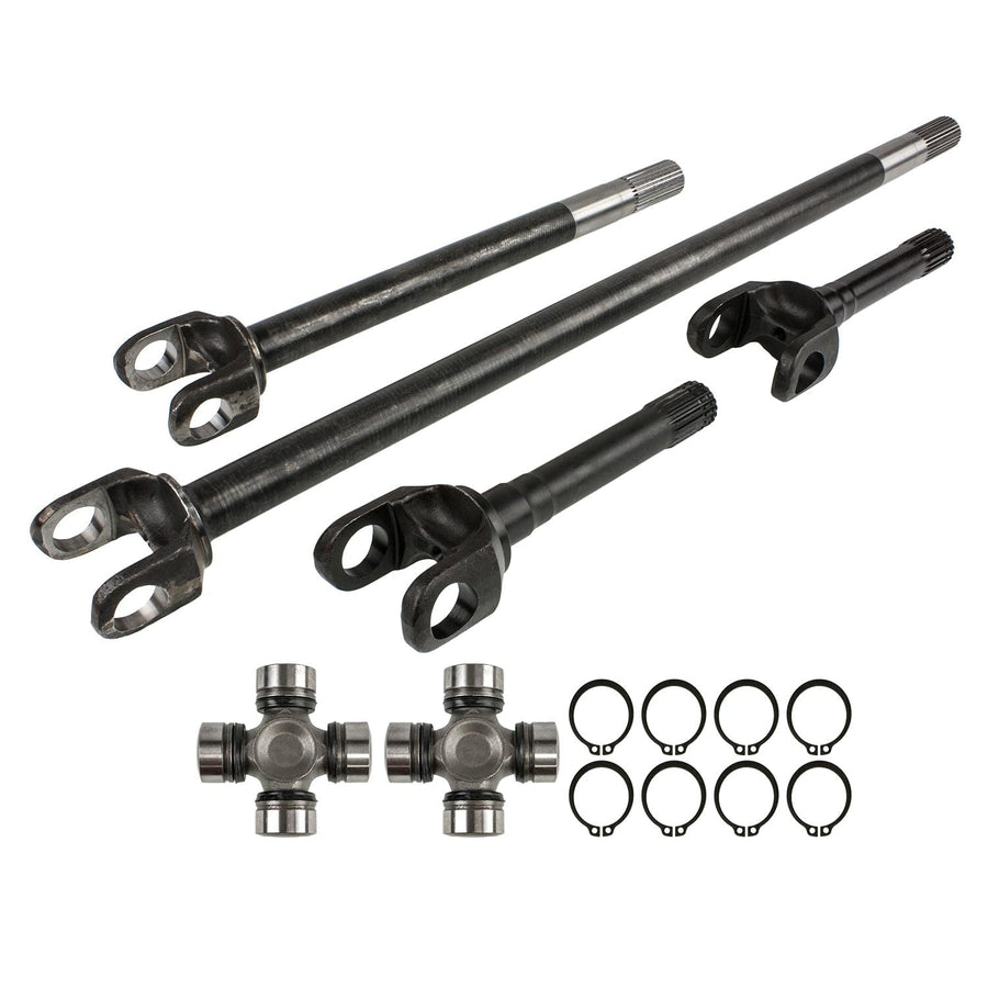 TEN Factory Bolt Pattern MG22176, Spline Drive Axle Shaft Assembly for Dana 44 Standard, 30 Spline Left & Right Chromoly Axles Front Kit Fits Ford F-250 (1968–1979) Replaces Alloy USA 12176