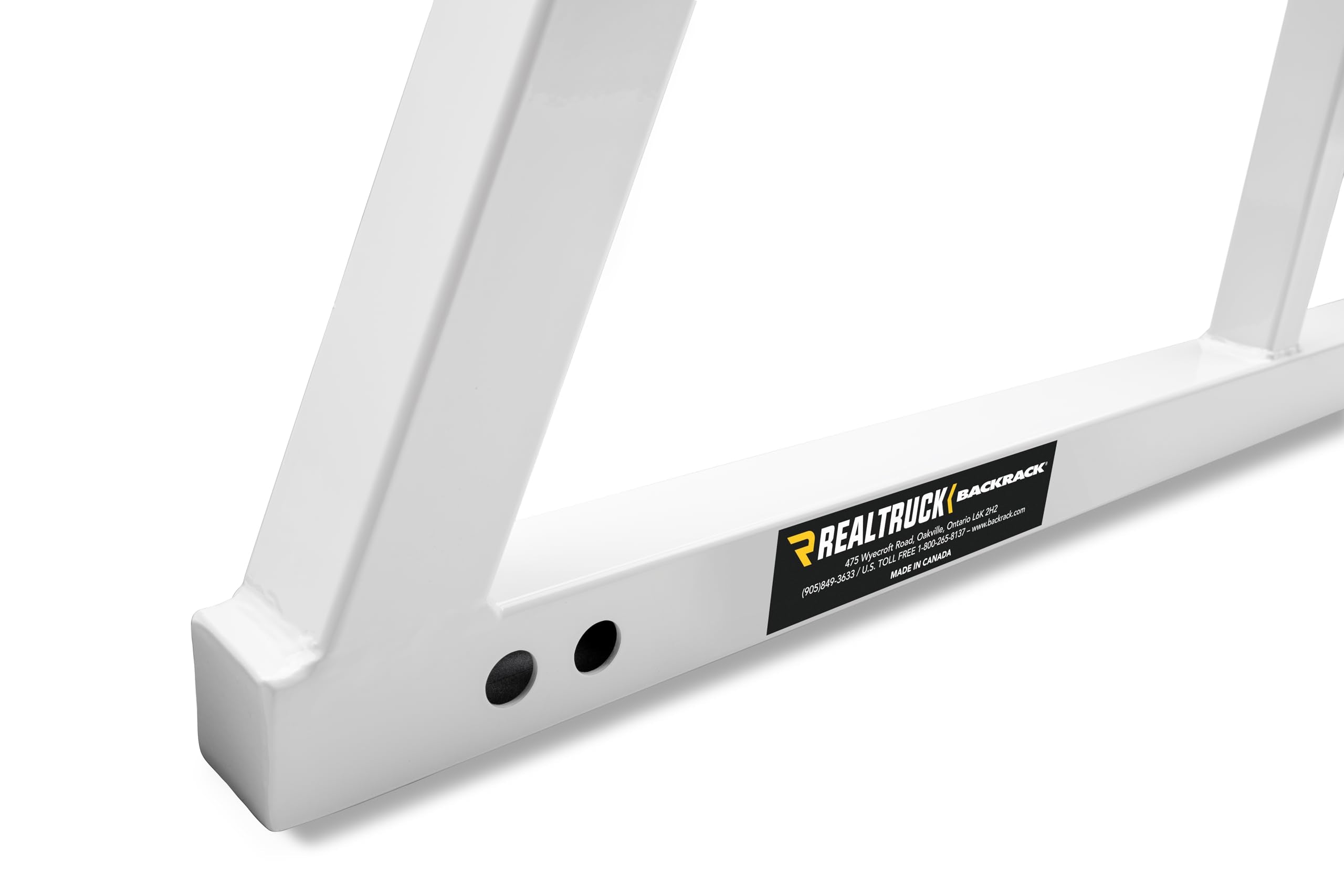 BACKRACK RealTruck Open Rack Frame Only, White | 14700W | Fits 1999-2025 Ford F-250/F-350/F-450