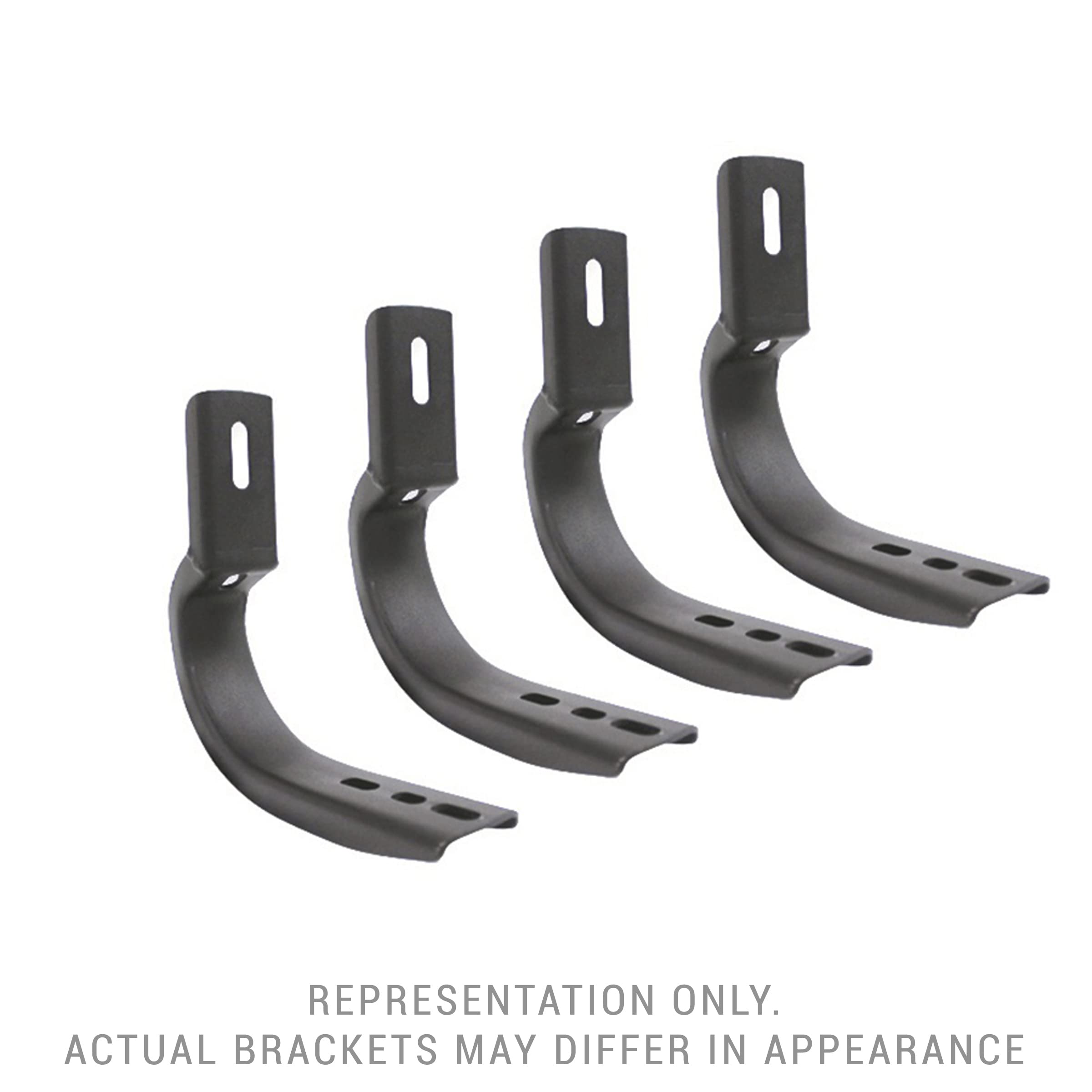 OE Xtreme Go Rhino Brackets | Mild Steel, Textured Black | 6840475 | Fits Various 2019 - 2024 Chevrolet Silverado & GMC Sierra (See Description)