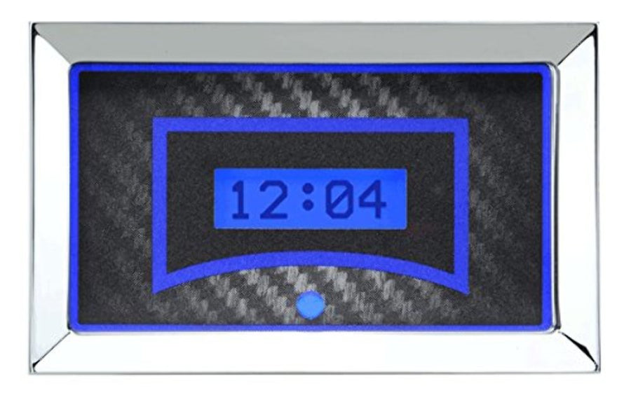Dakota Digital 57 Chevy Clock Car Gauge for VHX gauges only Carbon Fiber Blue Backlighting VLK-57C-C-B