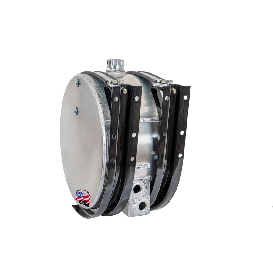 Aluminum Hydraulic Reservoir Buyers Products SMC25AR, 25 Gallon, Dual Rear 1 1/4 NPT Return Port, Internal Baffles and Mounting Brackets, Lightweight & Corrosion Resistant, Hydraulic Accessories