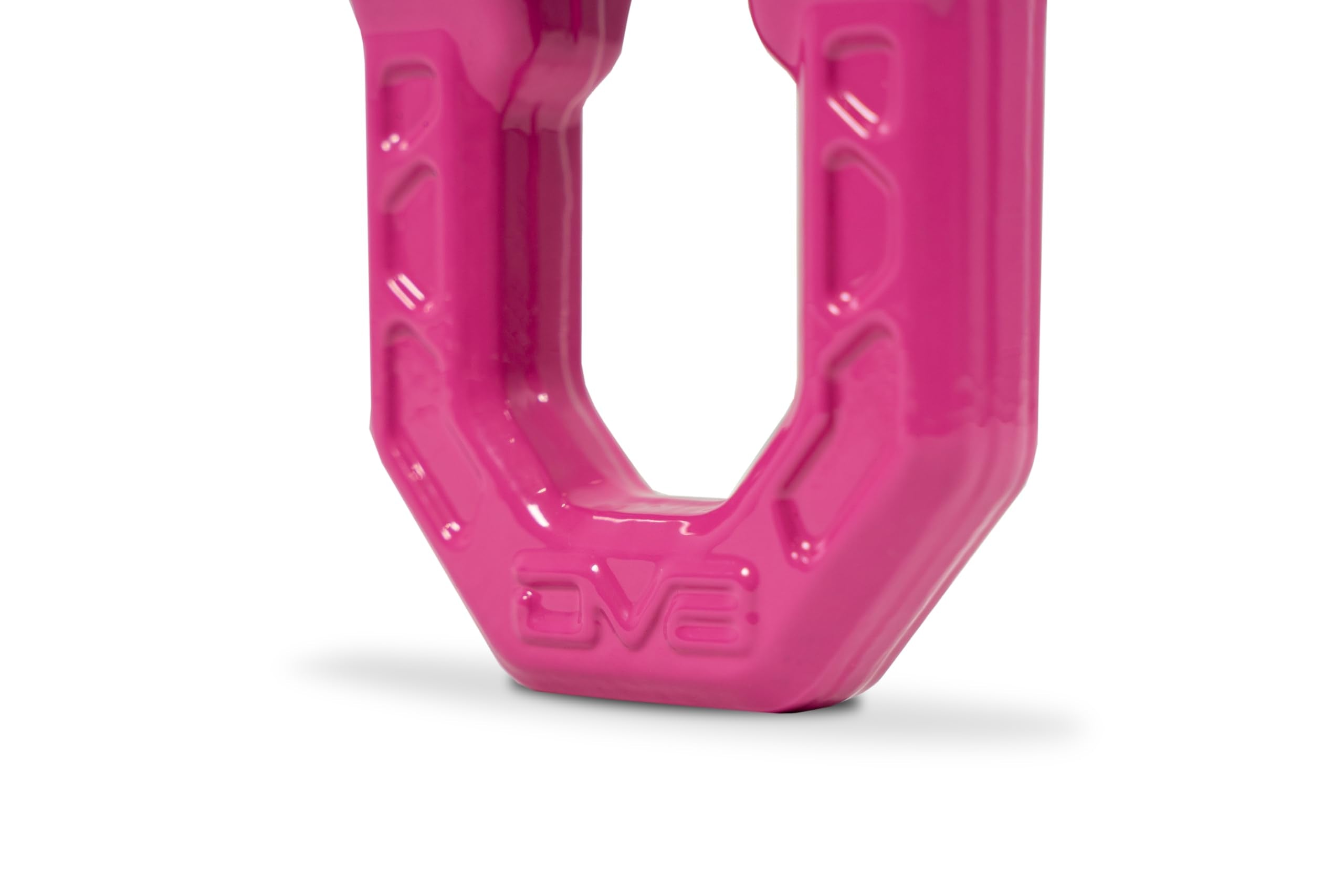 Offroad DV8 Elite Series D-Ring Shackles | Pair | 8 Ton Working Load Limit | (4) ⅛” & (4) 3/16” Isolators Included | 1&1/16” Thick Forged Steel D-Ring (Pink)