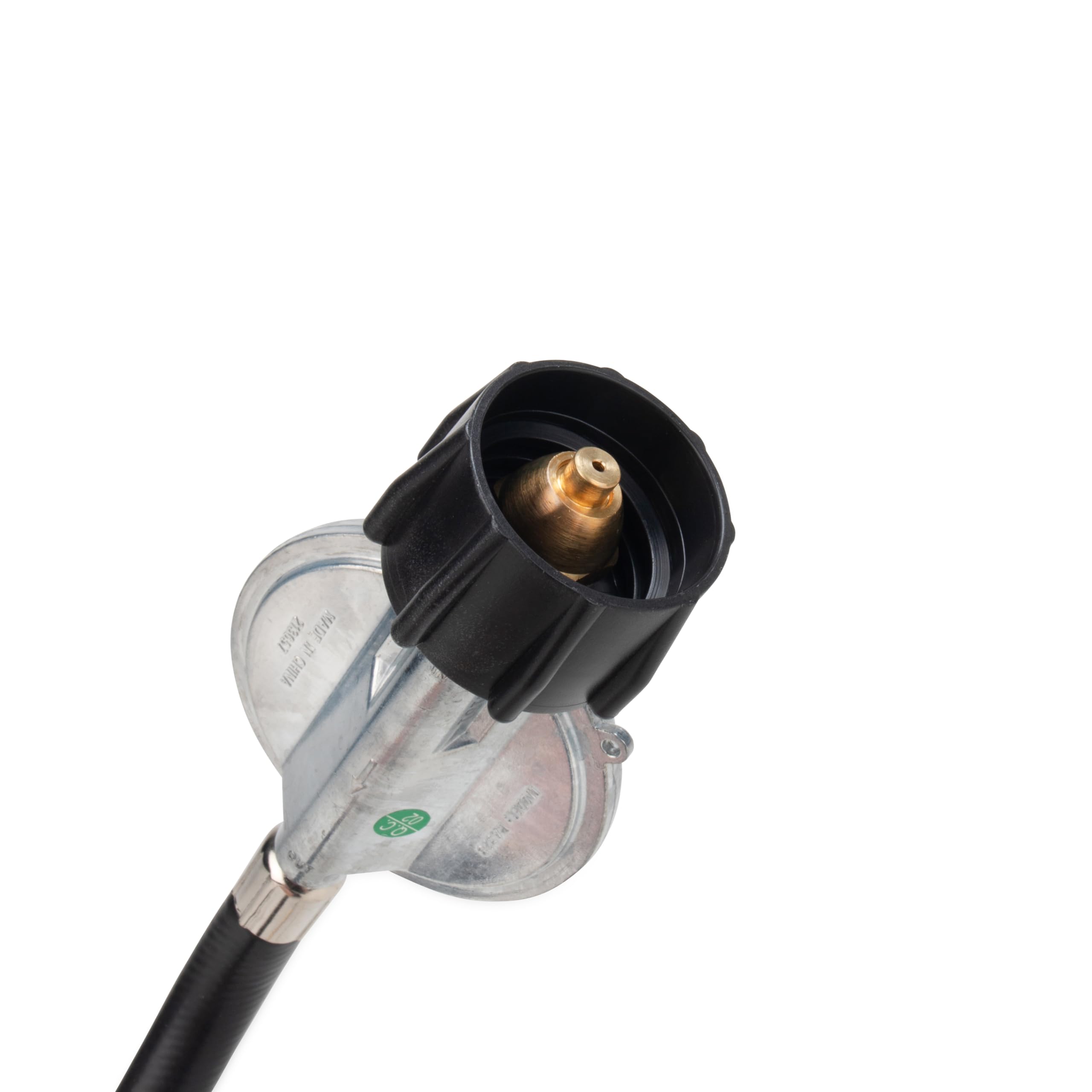Low Pressure Gas Regulator Camco with 12' Hose 70,000 BTUs/Hr Simple and Quick Install - Use with Low Pressure Gas Fired Heaters (57721)