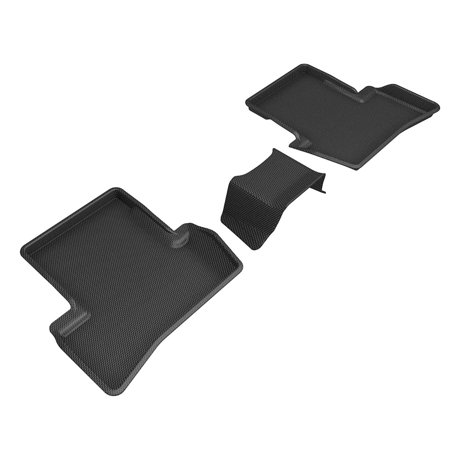 Kagu Floor Mat 3D MAXpider Custom Fit (Black) Compatible with Acura TLX 2021-2023 - Second Row