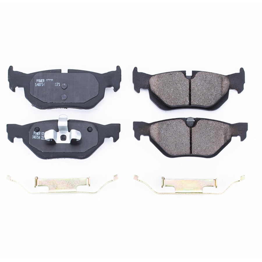 Power Stop Brake Kit Rear For BMW 323i 2007-09 | BMW 325xi 2006 - Ceramic Brake Pads With Installation Hardware, 17-1171