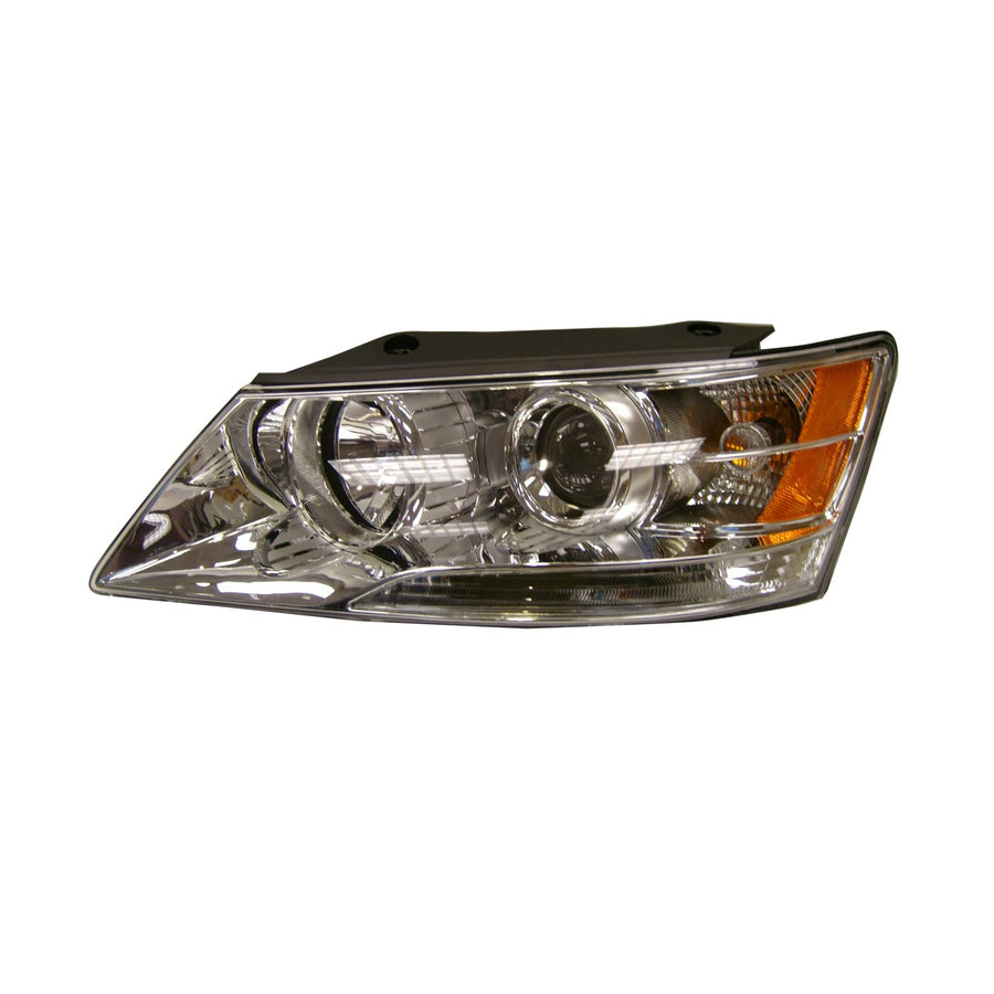 Left TYC Headlight Assembly Compatible with 2009-2010 Hyundai Santa Fe