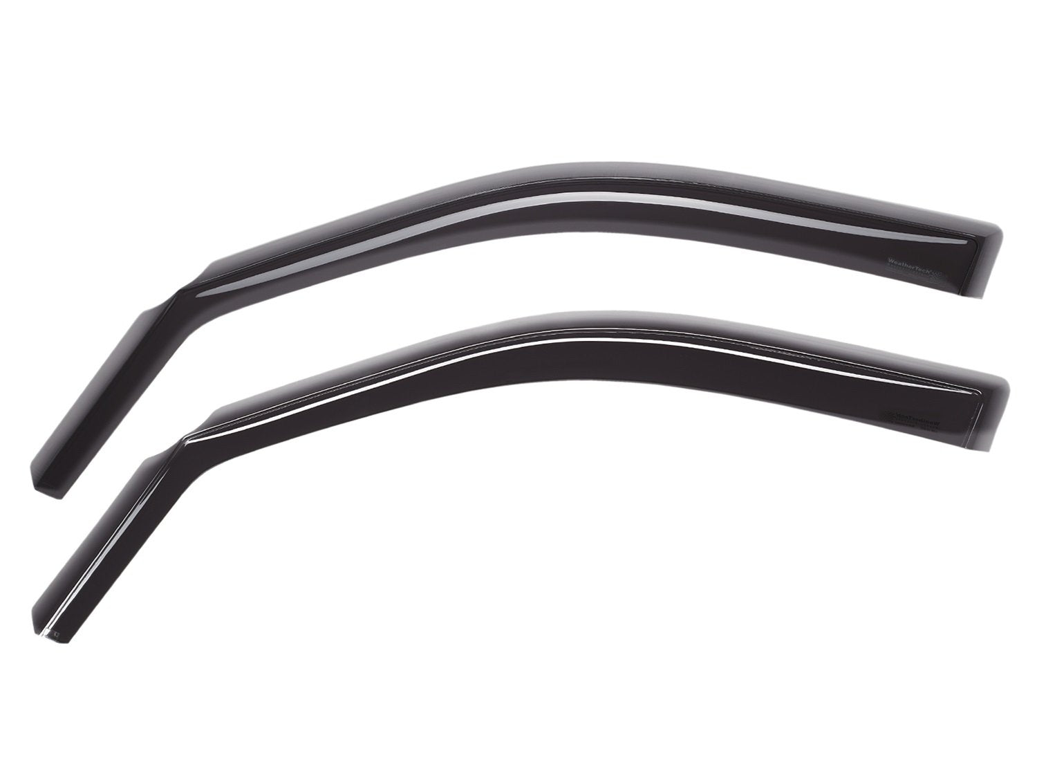 WeatherTech Side Window Deflectors Custom Fit for Chevrolet Avalanche, Silverado, Silverado 1500, Suburban - (80426), Front Pair - Dark Tint