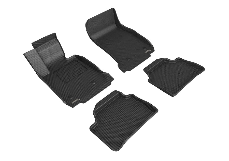 Kagu 3D MAXpider Custom Fit Floor Mat (Black) Compatible with BMW 2 Series (F22) 2014-2021 - Full Set