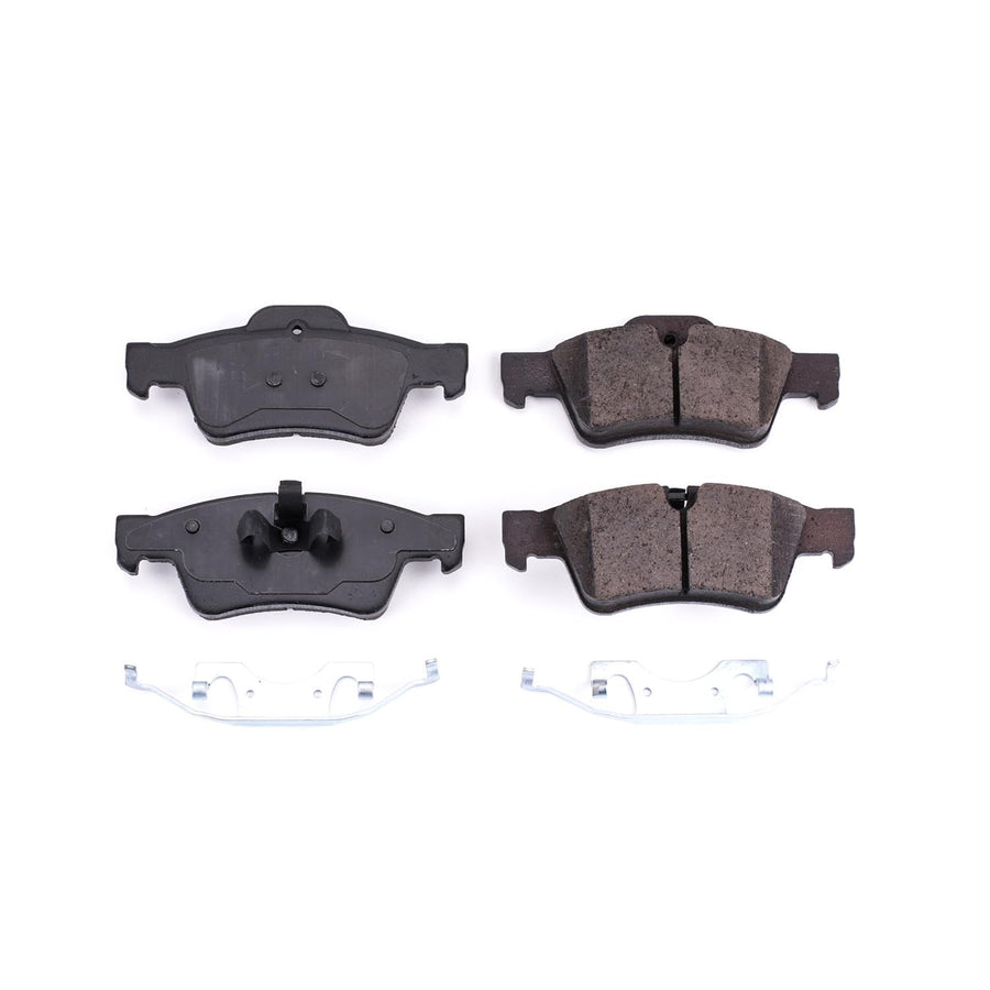 Power Stop Z17 17-1122 Rear Ceramic Brake Pads with Hardware For G55, G63 AMG, G65 AMG, GL320, GL350, GL450, GL550, ML320, ML350, ML450, ML500, ML550, R320, R350, R500 [Model Specific]