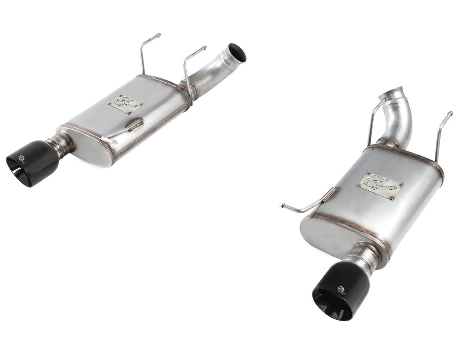 3" aFe (49-43052-B) Axle-Back Exhaust System with Black Tip for Ford Mustang GTL Stainless Steel