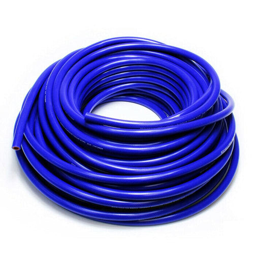High Temp HPS 3/4" ID Blue Reinforced Silicone Heater Hose Tubing, 100 Feet Length, Max Temperature Rating: 350F, Bend Radius: 3"