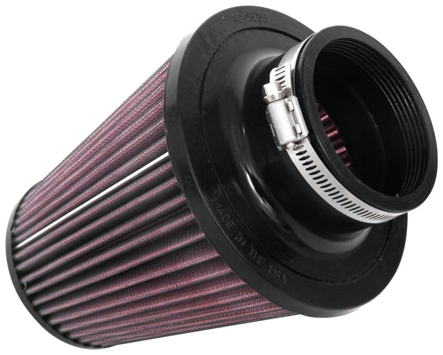 High-Flow K&N Original Lifetime Universal Clamp-On Air Filter: High Performance, Premium, Washable: Flange Diameter: 3 In, Filter Height: 6.75 In, Flange Length: 1.75 In, Shape: Round Tapered, RU-4700