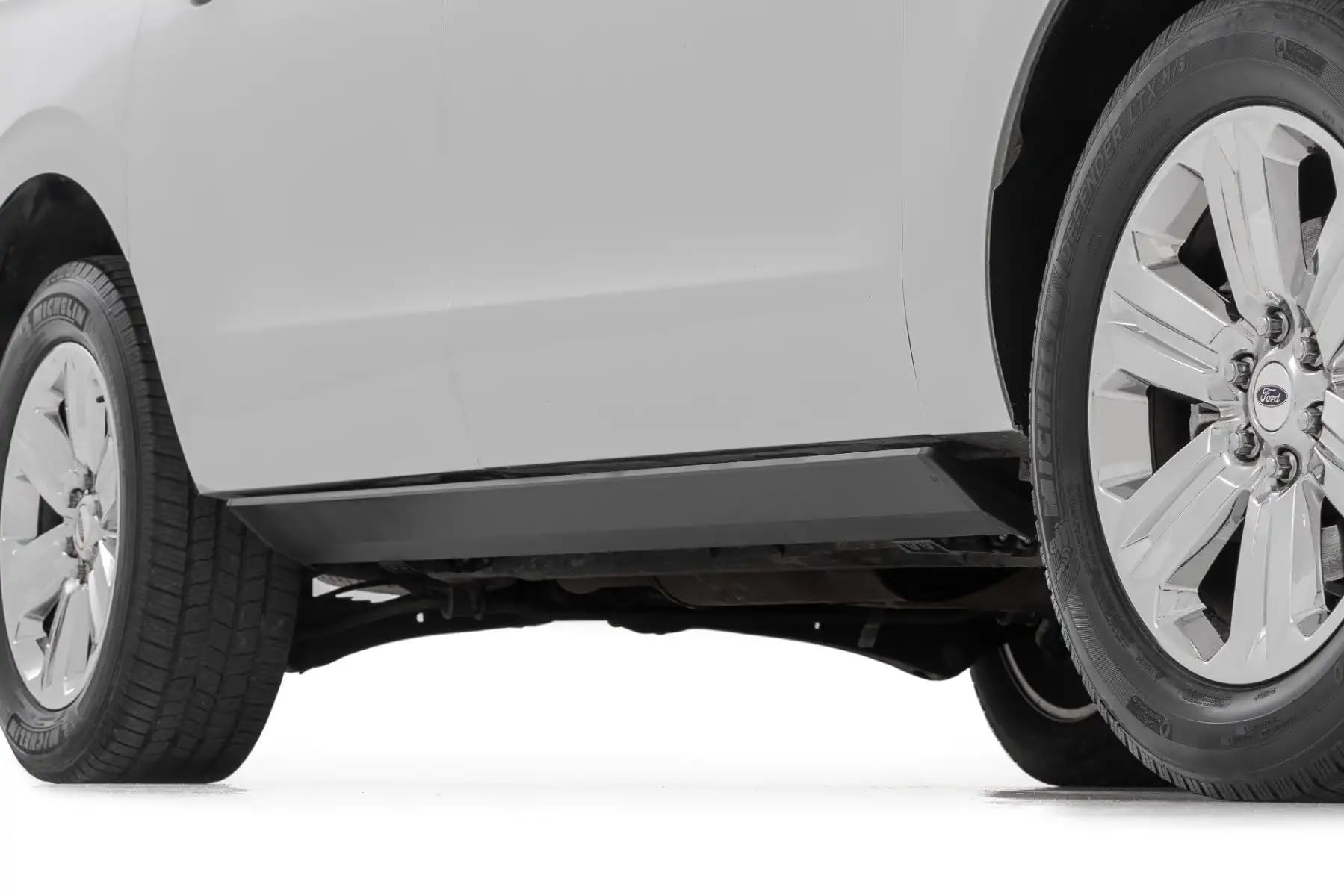 Rough Country Power Running Boards with LED Step Lights for Expedition Ford (2018-2024) - Dual Motor Electric Powerstep Board & Retractable Steps