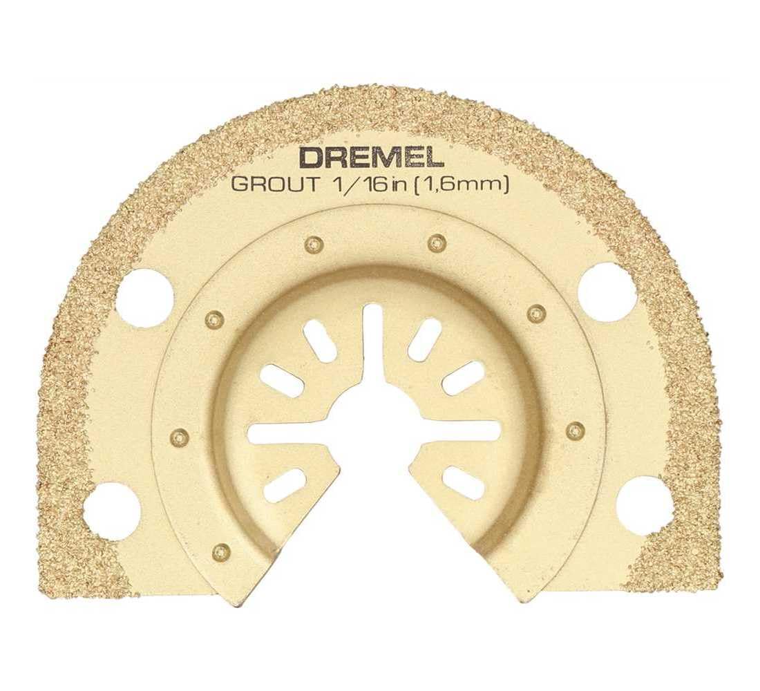 Dremel Oscillating MM501-1/16-Inch Multitool Blade for Grout Removal, Fast Cutting Carbide Accessory - Universal Quick-Fit Interface Fits Bosch, Makita, Milwaukee, and Rockwell