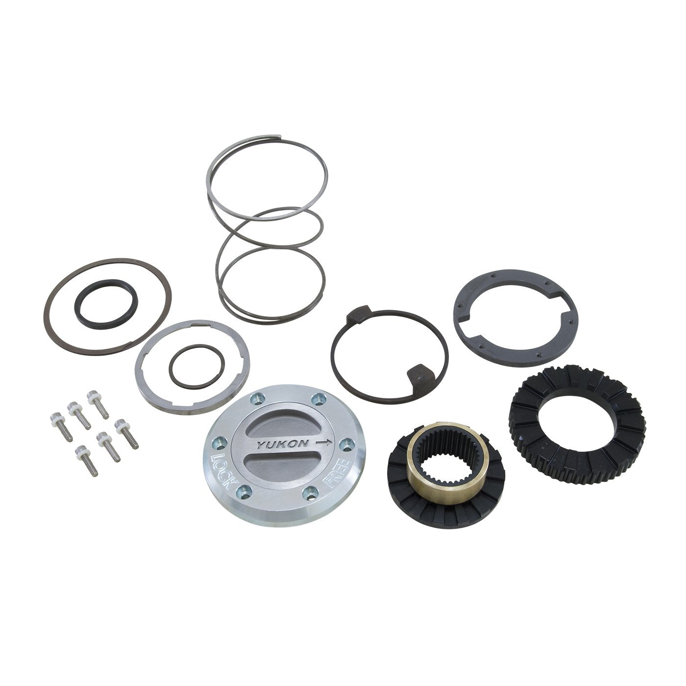 Hardcore Yukon Locking Hub Set for '94-'99 Dodge Dana 60 with Spin Free Kit, 1 Side Only