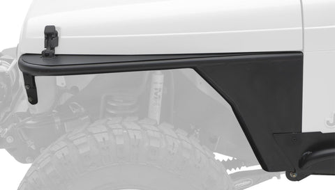 XRC Smittybilt 76872 Textured Black 1.5" Tube Front Fender with No Flare, Pair