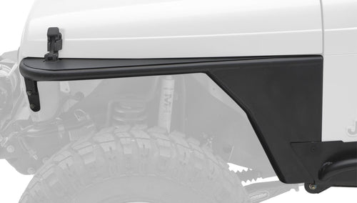XRC Smittybilt 76872 Textured Black 1.5" Tube Front Fender with No Flare, Pair