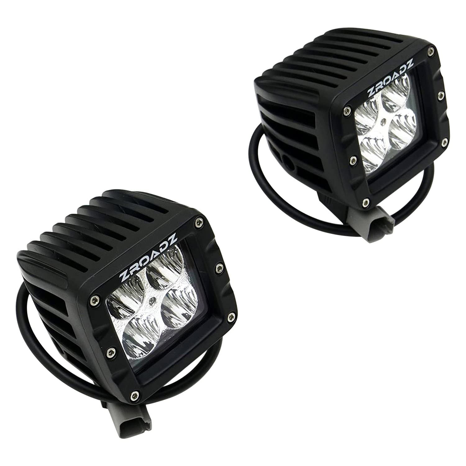 ZROADZ Black A-Pillar 2-LED Pod Light KIT Z365601-KIT2 2010-2014 FORD F150-RAPTOR