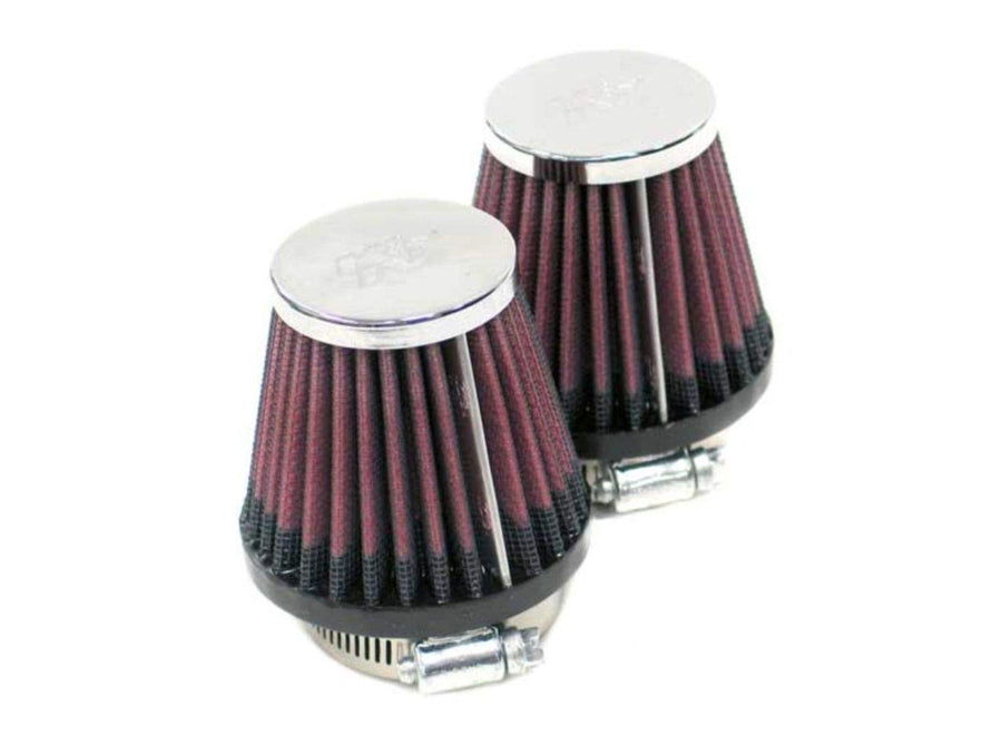 K&N Original High-Flow Lifetime Universal Clamp-On Air Filter: High Performance, Premium, Washable: Flange Diameter: 2.25 In, Filter Height: 4 In, Flange Length: 0.625 In, Shape: Round Tapered,RC-1252