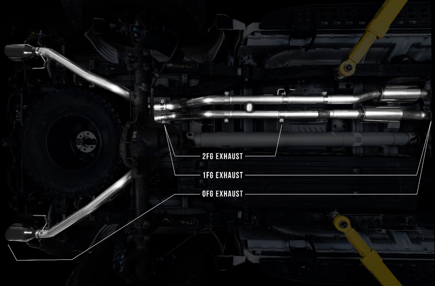2017+ Ford Raptor AWE Tuning 1 FG Resonated Performance H-Pipe - 3015-11044