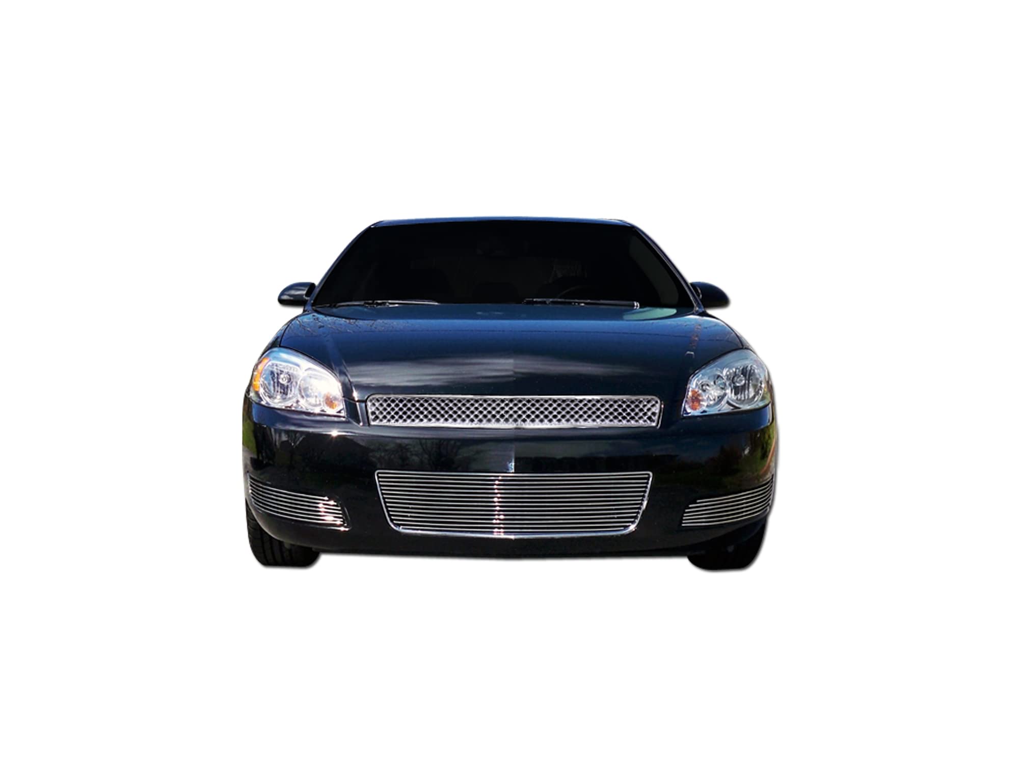 7147119 Armordillo USA Chrome Mesh Front Hood Grille Fits 2006-2013 Chevy Impala