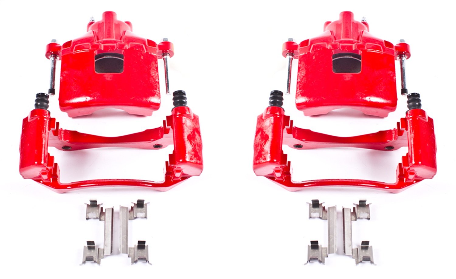 Power Stop S5034 Front Pair of High-Temp Red Powder Coated Calipers for Buick Allure, Buick Lacrosse, Buick Terraza, Chevy Uplander, Pontiac Grand Prix, Pontiac Montana, Saturn Relay [Model Specific]