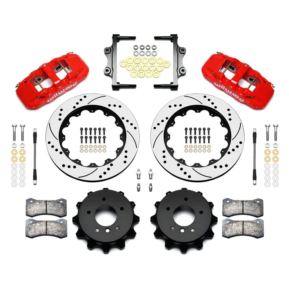 Rear AERO4 Kit,14.00, Drilled, Red