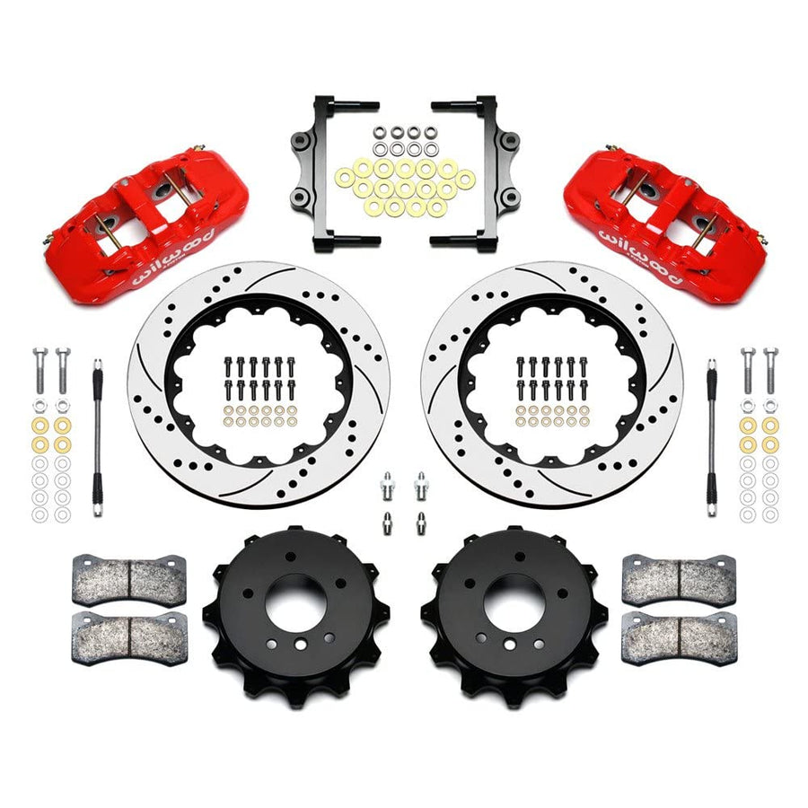 Rear AERO4 Kit,14.00, Drilled, Red