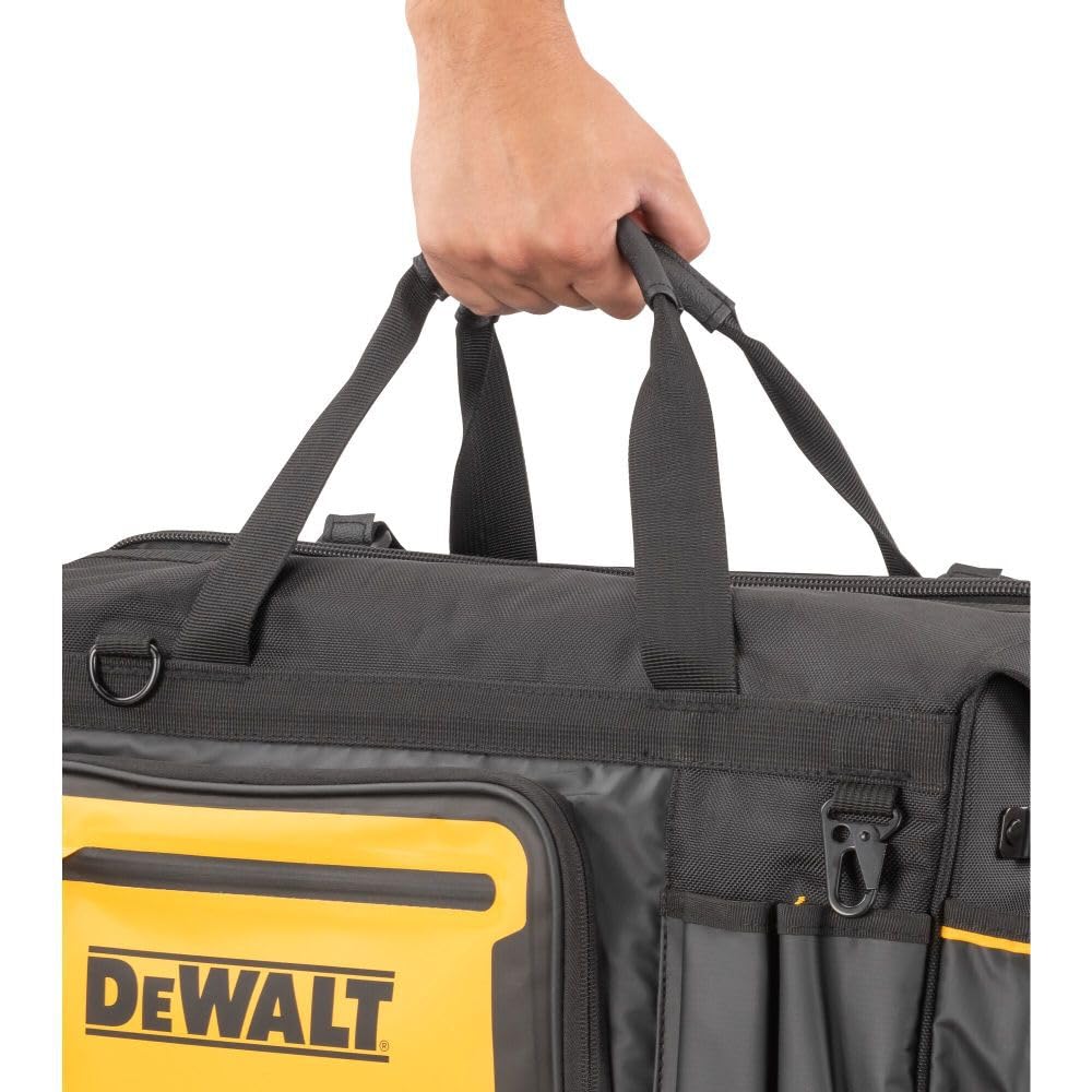 Tool Bag DEWALT, Water Resistant, Hard Bottom, 20-inch, Professional Tool Tote with Organization (DWST560104)