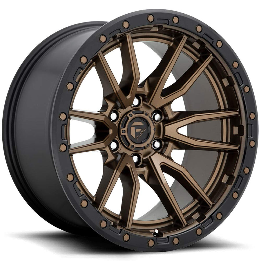 Bronze Fuel Offroad D681 REBEL Wheel with Painted and TPMS Compatible (22 x 10. inches /6 x 106 mm, -13 mm Offset)