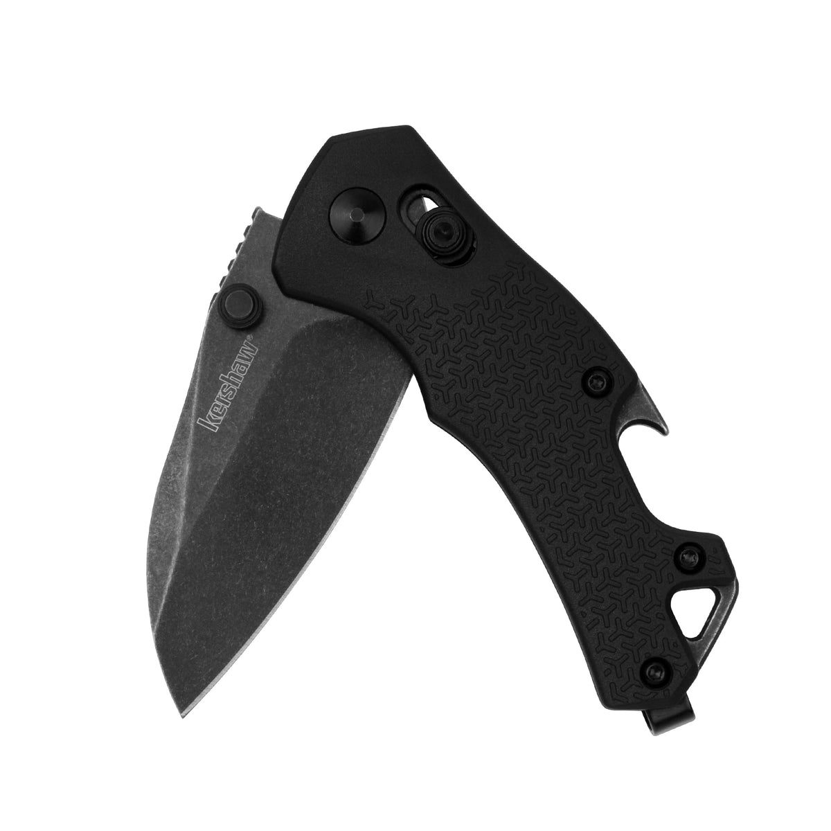 Kershaw Pocket Knife Craze, All-Black, 2.35 Inch Stainless Steel Reverse Tanto Blade, EDC with Manual Opening, Reversible Deep-Carry Pocketclip, Everyday Carry Pocket Knife for Men and Women