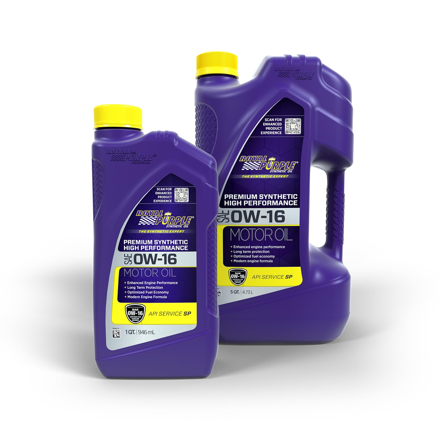 High Performance Royal Purple 51016 Synthetic SAE 0W-16 Motor Oil - 5 Quart