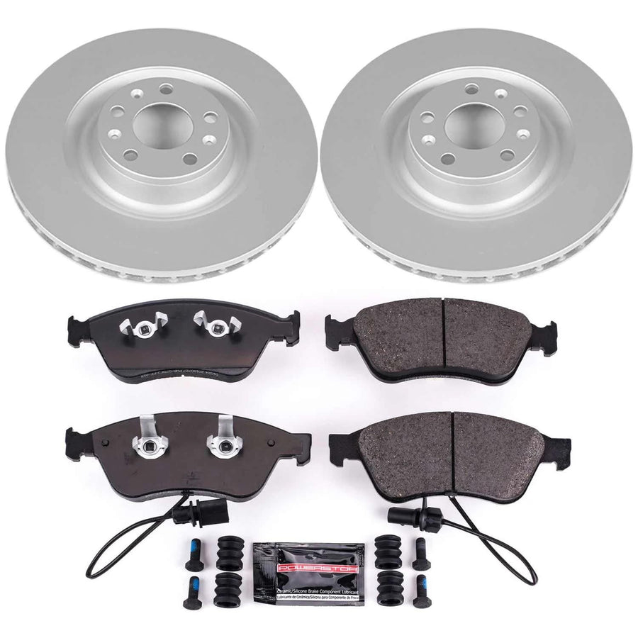 Power Stop Z23 Evolution Sport Geomet Coated Brake Kit For Audi A8 Quattro 2003-2010, Volkswagen Phaeton 2004-2006 [Model Specific]