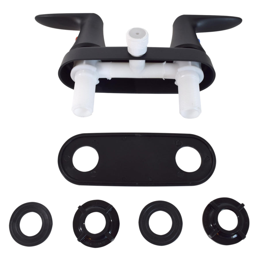 VALTERRA PF223703 Shower Valve Catalina - Vacuum Breaker - Matte Black w/Matte Black Blade Lever Handles