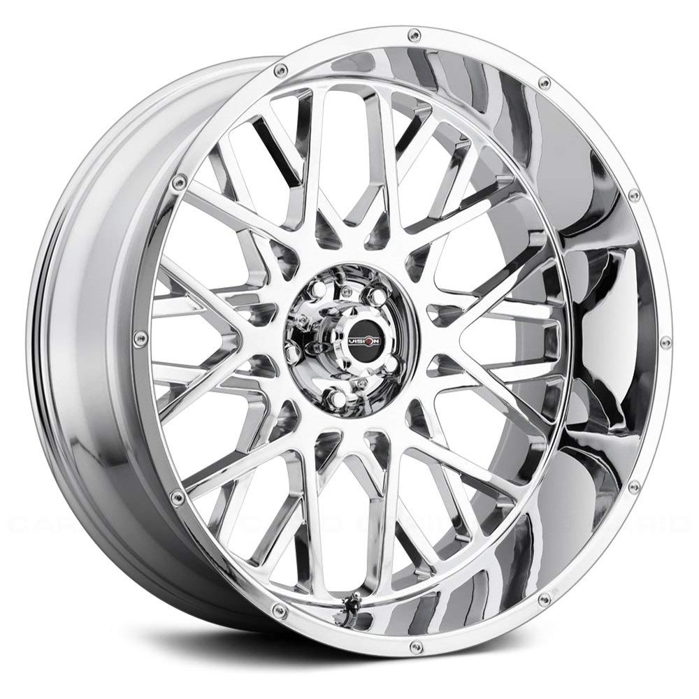 24x12 Vision Rocker 412 5x5" -51mm Chrome Wheel Rim 24" Inch