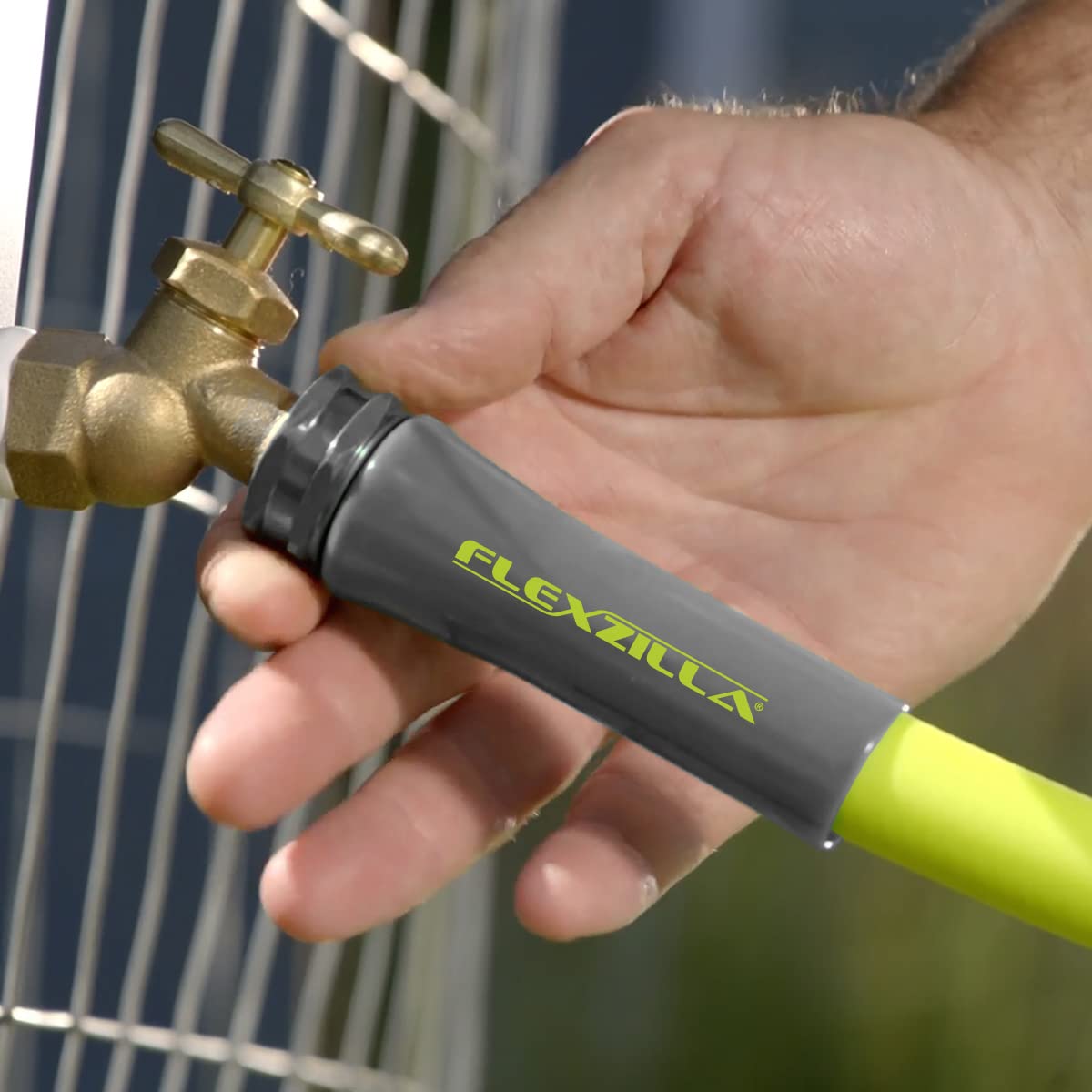 Garden Hose Flexzilla 3/4 in. x 100 ft., Lightweight All-Weather Water Hose, Durable and Flexible, Leak-Free Connections