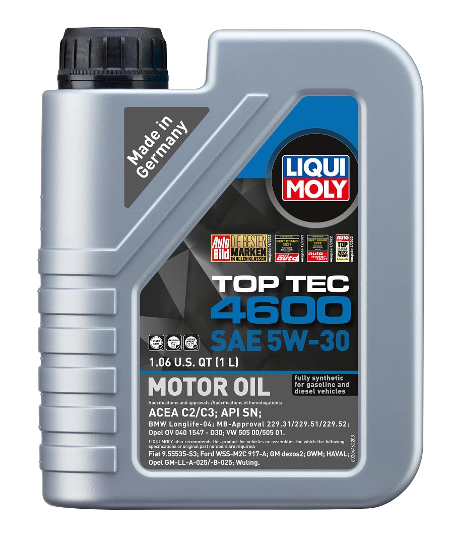 Top Tec LIQUI MOLY 4600 SAE 5W-30 | 1 L | Fully synthetic engine oil | SKU: 20446