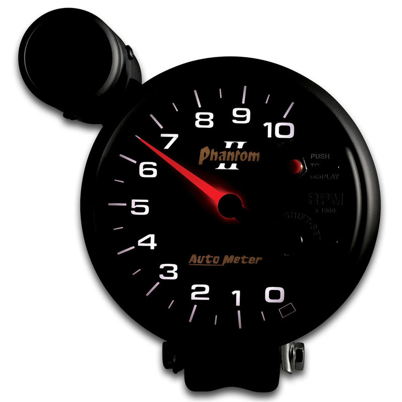 Auto Meter Phantom II 5" 10000 RPM Shift-Lite Tachometer 7599