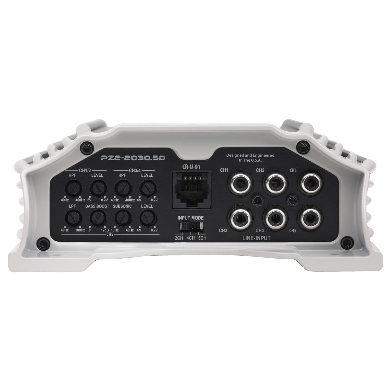 POWERZONE Crunch PZ2-2030.5D 2000 Watt Mono Amplifier, 5-Channel Car Audio Amplifier, Bass Remote Included
