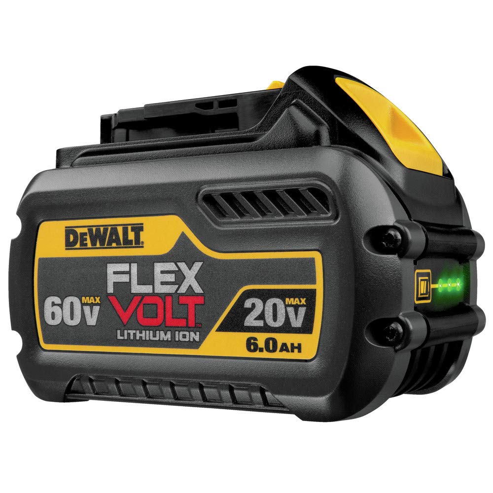 FLEXVOLT DEWALT 20V/60V MAX Lithium Ion Battery, 6.0-Ah (DCB606)