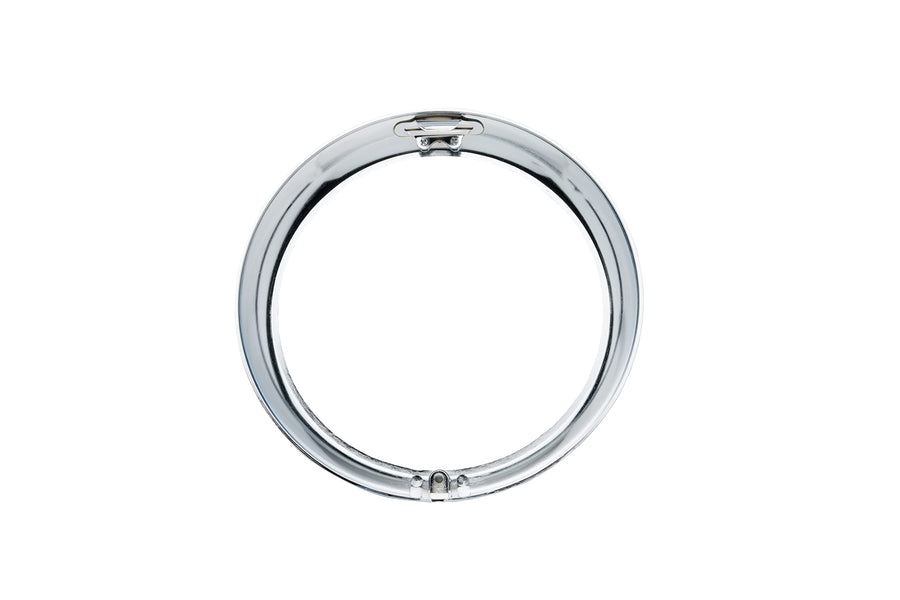 12419.02 | Omix-Ada | Chrome Headlight Bezel Kit | OE Reference: 649518 | Fits 1953-1971 Jeep CJ3B / CJ5 / CJ6