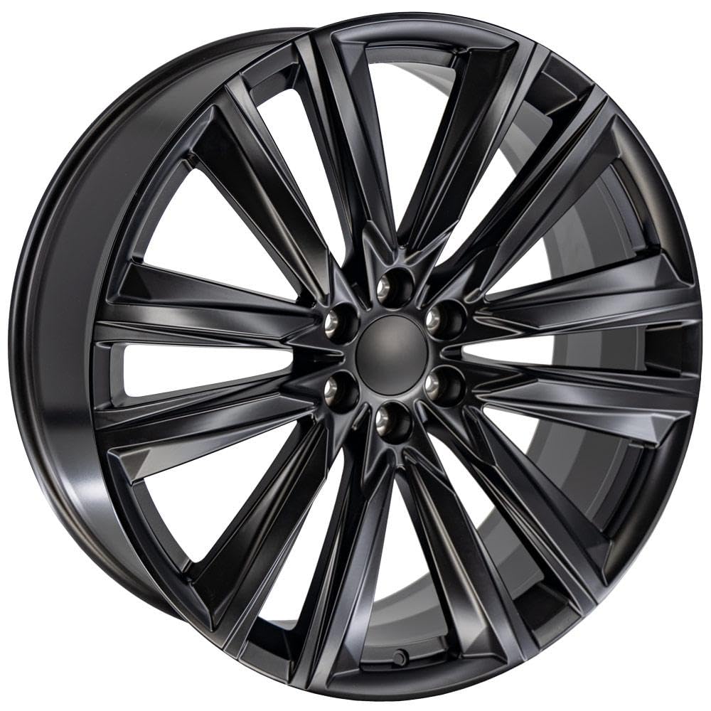 26 Inch OE Wheels CA91 Rim Fits Escalade Sport Style 6x139.7 26x10 Satin Black - Hollander 4869 (1)