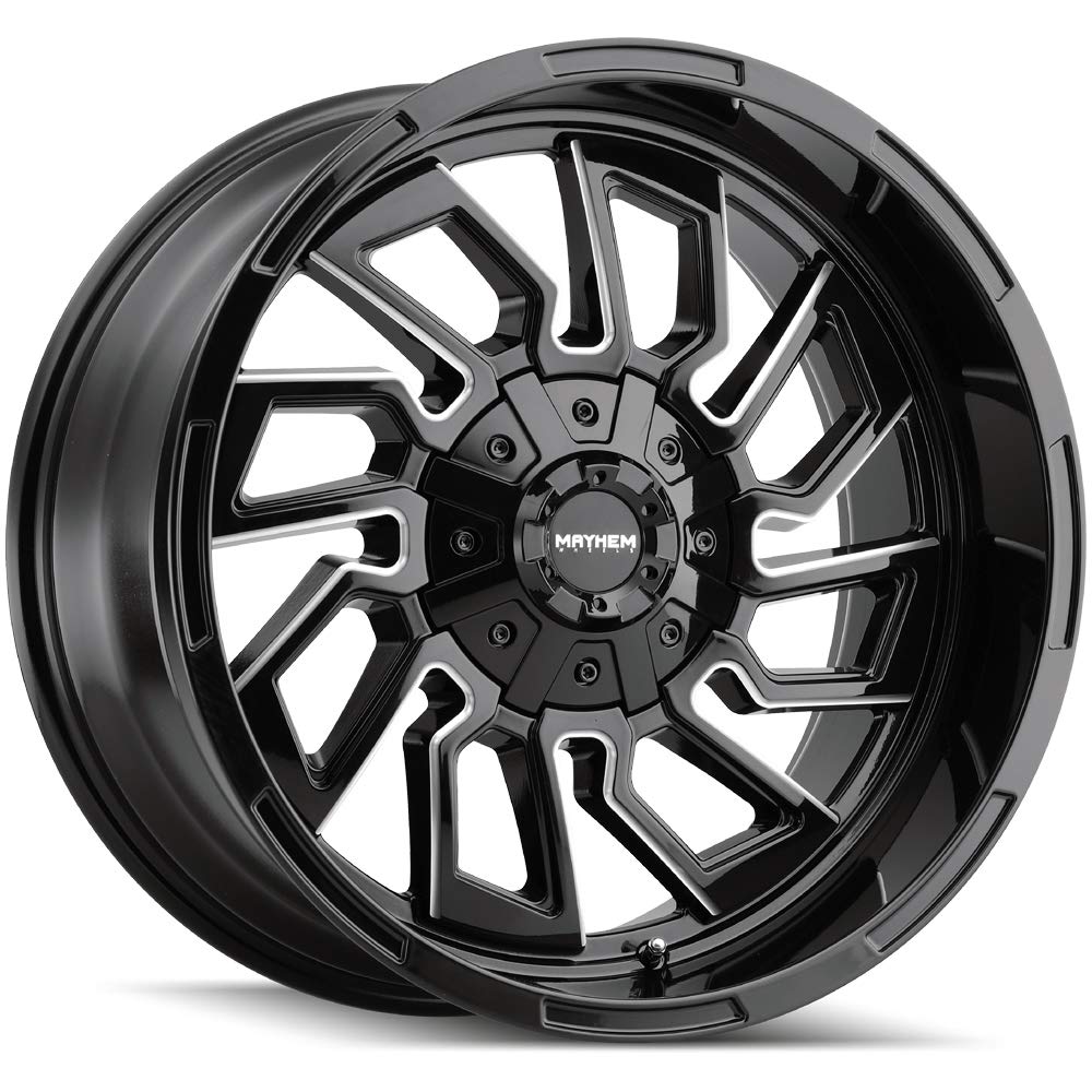 Flywheel Mayhem 8111-22152BM 8111 Gloss Black/Milled Spokes 22X10 5-127/5-139.7 -19mm 87.1mm