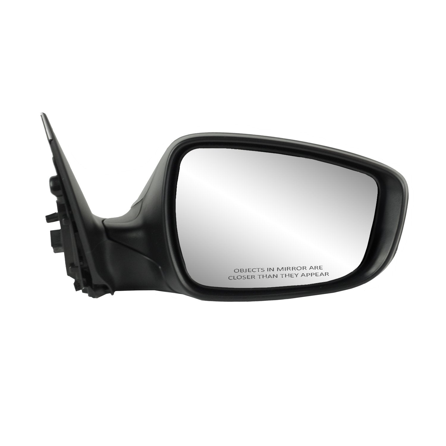 Fit System Mirror Passenger Side for Hyundai Veloster, Textured Black w/PTM Cover, Foldaway, w/o spot Mirror, w/o Panoramic roof, Heated Power
