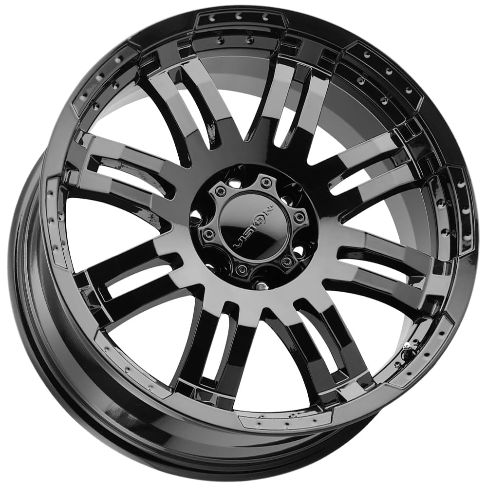 375 Warrior Vision 17x8.5 6x135 +25mm Gloss Black Wheel Rim 17" Inch