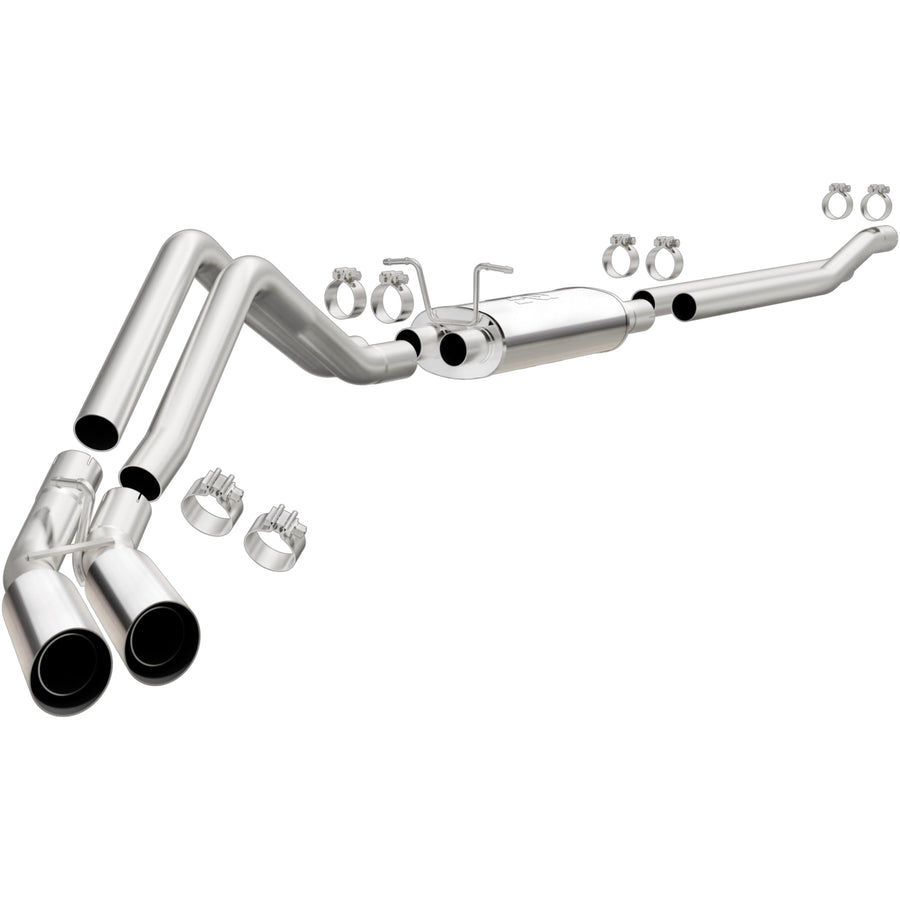 Performance MagnaFlow Exhaust System 15772: Cat-Back, Street Series, Compatible with 2002-2003 Ford F-150, Dual Same Side Behind Passenger Rear Tire Exit Style