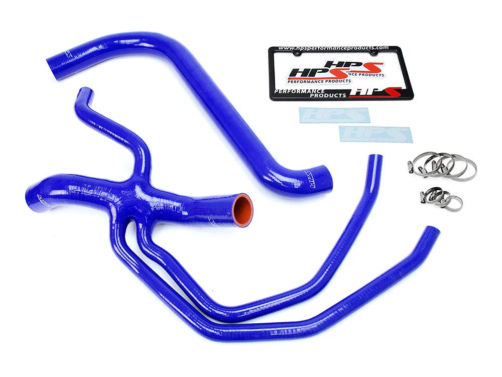 Blue HPS 57-1673-BLUE Silicone Radiator Hose Kit Coolant, 1 Pack