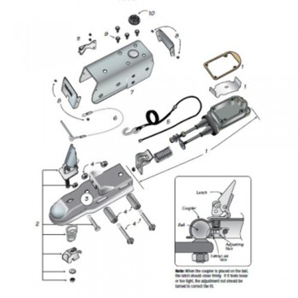 Tie Down Engineering DEXTR MARINE Tie Down 82405 Brake Kit 10" Vented Disc 66