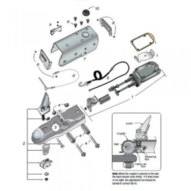 Tie Down Engineering DEXTR MARINE Tie Down 82405 Brake Kit 10" Vented Disc 66